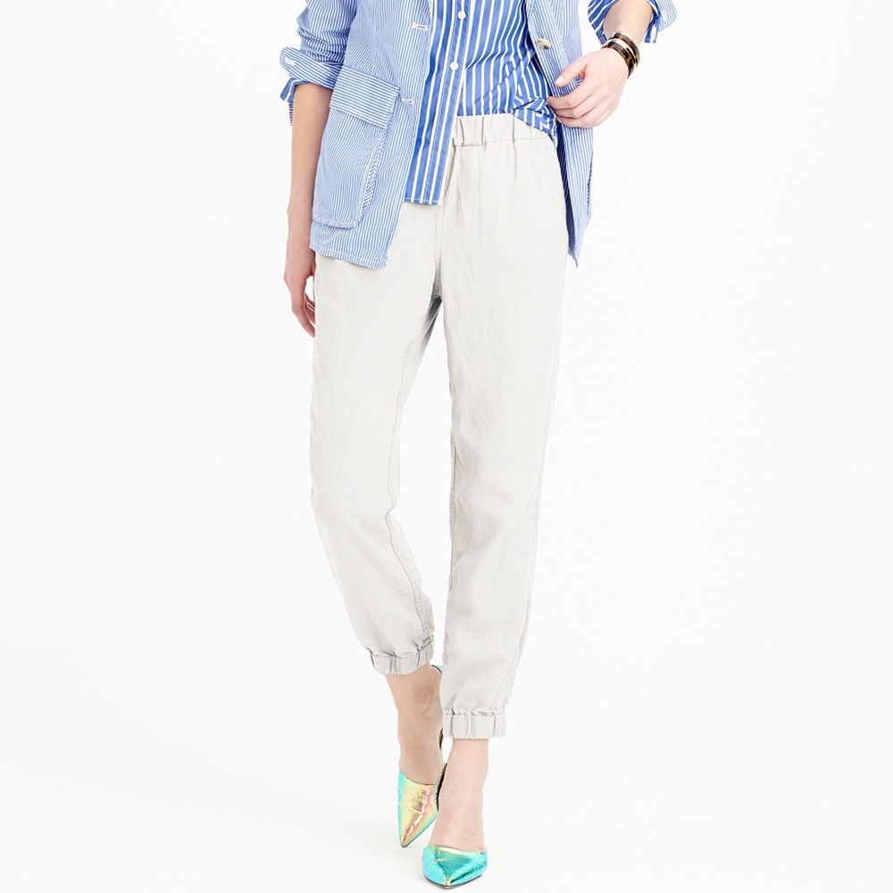 JCrew White Seaside Pant