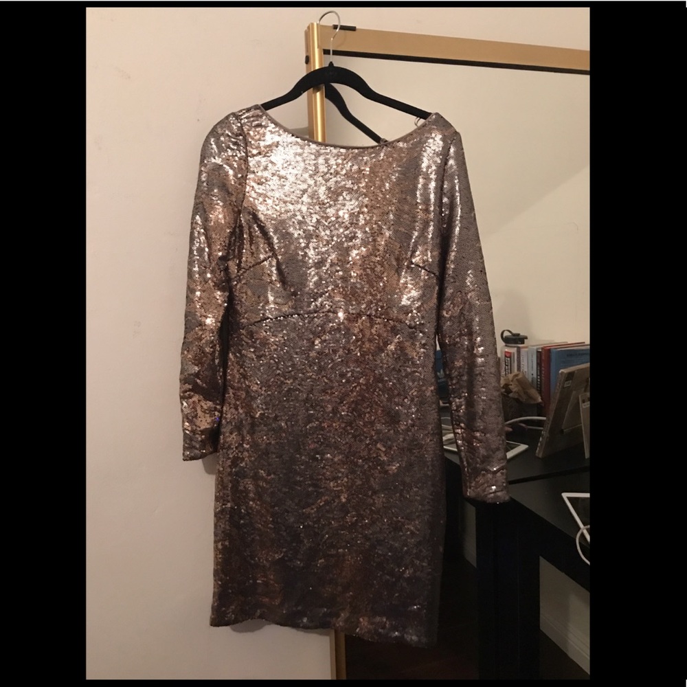Long sleeve sparkle dress