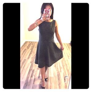 Black and White Polka Dot Fit & Flare Dress