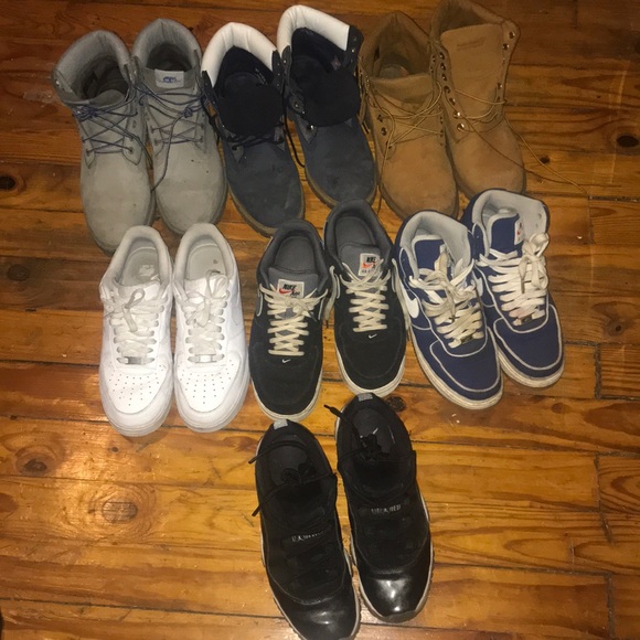Men air forces, timberland, and Jordan's - Picture 1 of 1