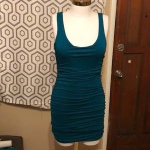 Teal party dress