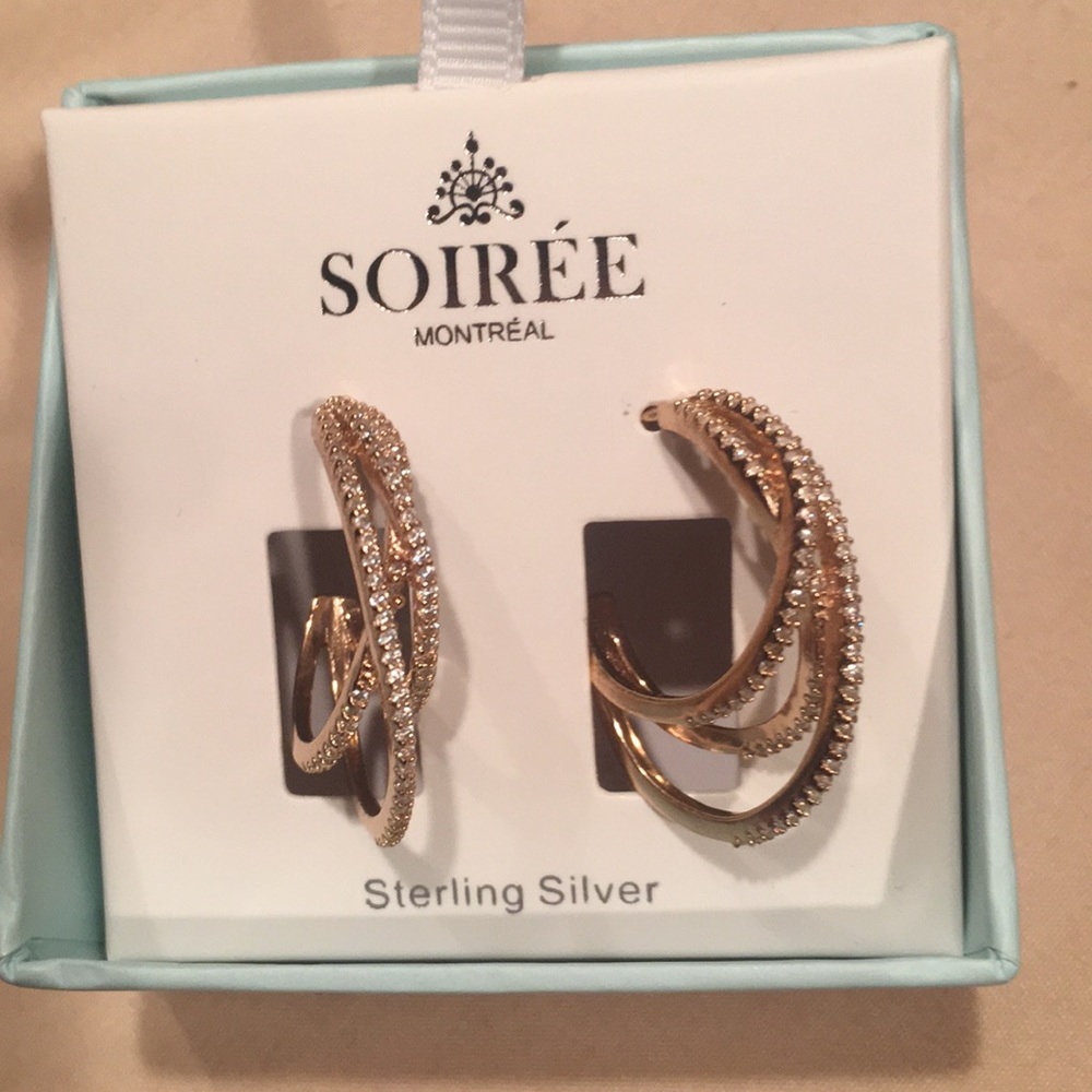 Stunning 925 soirée Montreal earrings