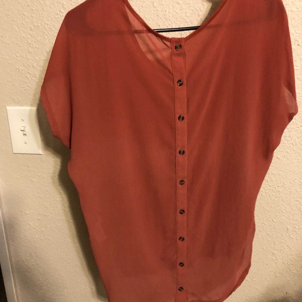 Cute sheer back top
