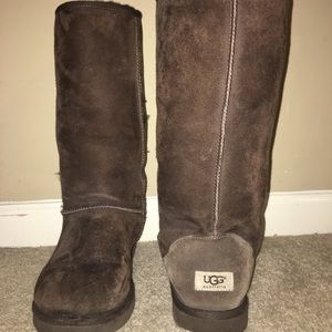 Ugg tall boots dark brown