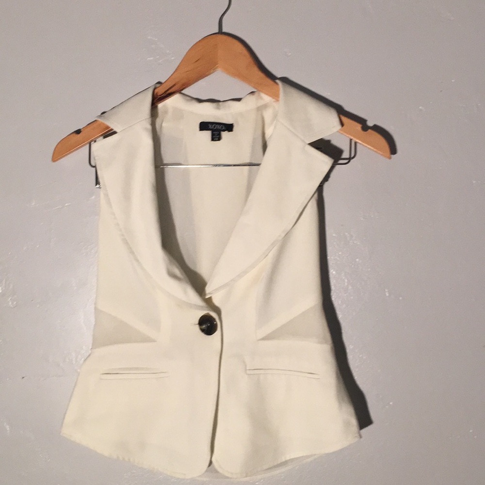 XOXO white vest