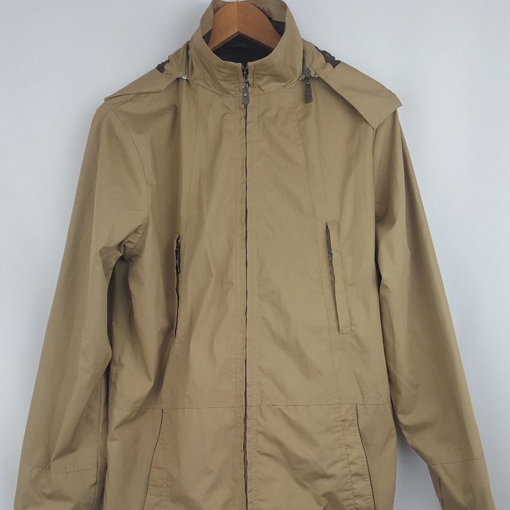 Mens Barred's Sports Jacket with Hood (Medium)