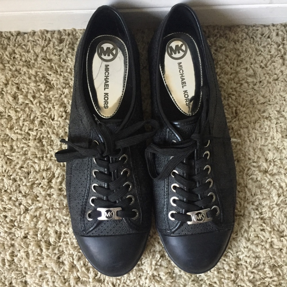 Women's Michael Kors Monogram Canvas Sneaker