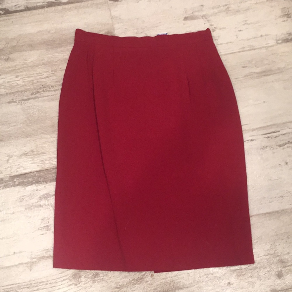 Burgundy skirt