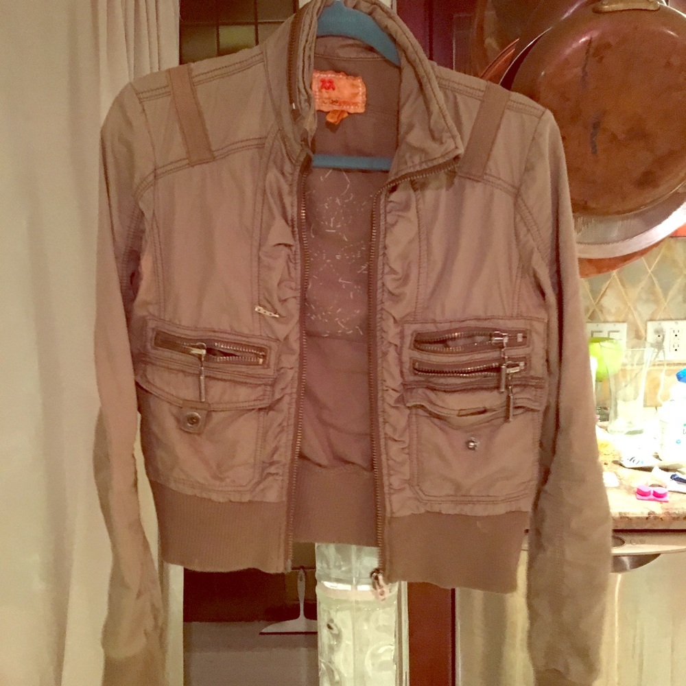 Twill Twenty Two cropped military jacket