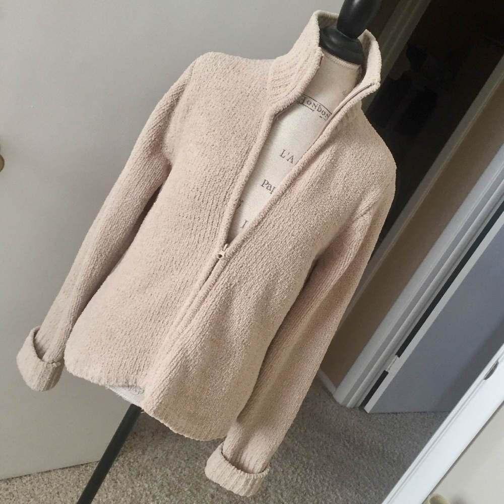 🍁Heavenly White House/Black Market Sweater-Jacket