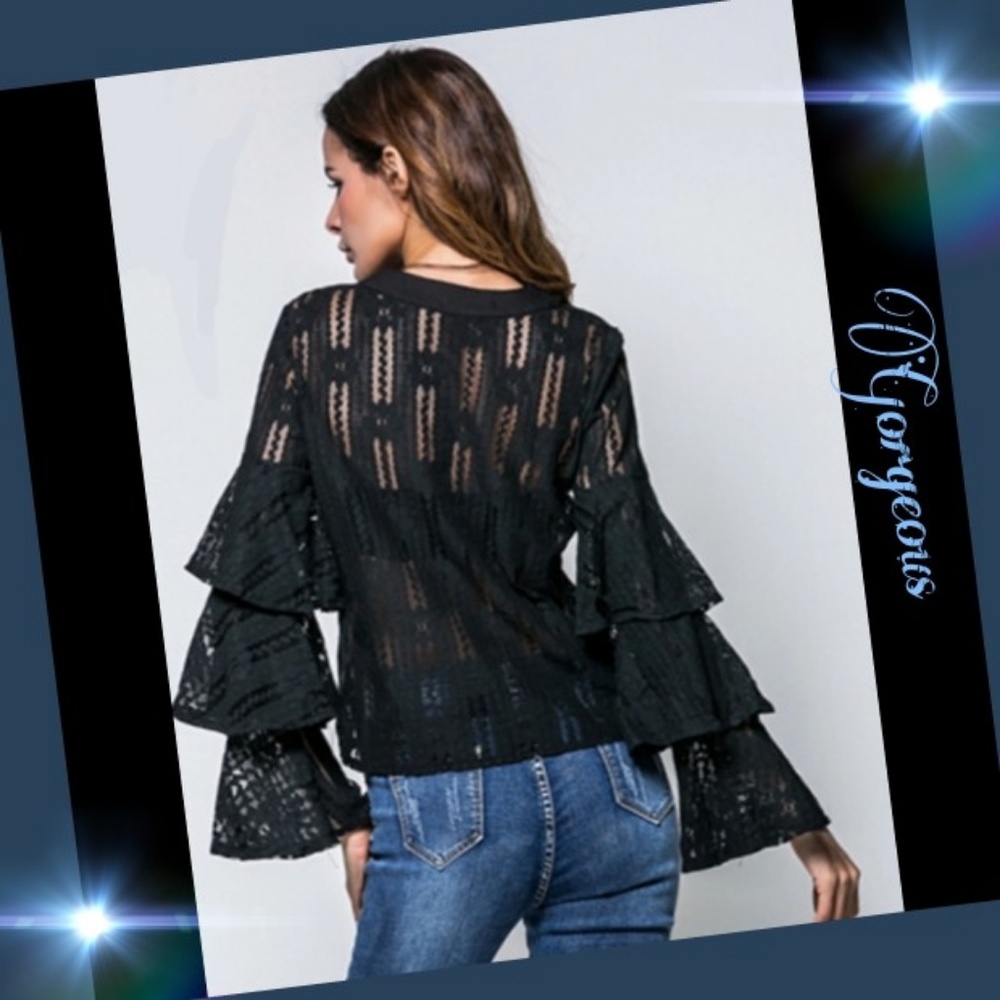Coming soon Gorgeous blouse w/ruffled sleeves