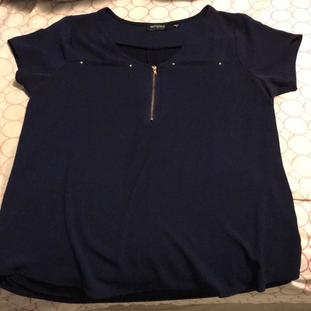 Tempted Navy Blue Dress Top