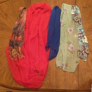 Summery Scarf Set of Five