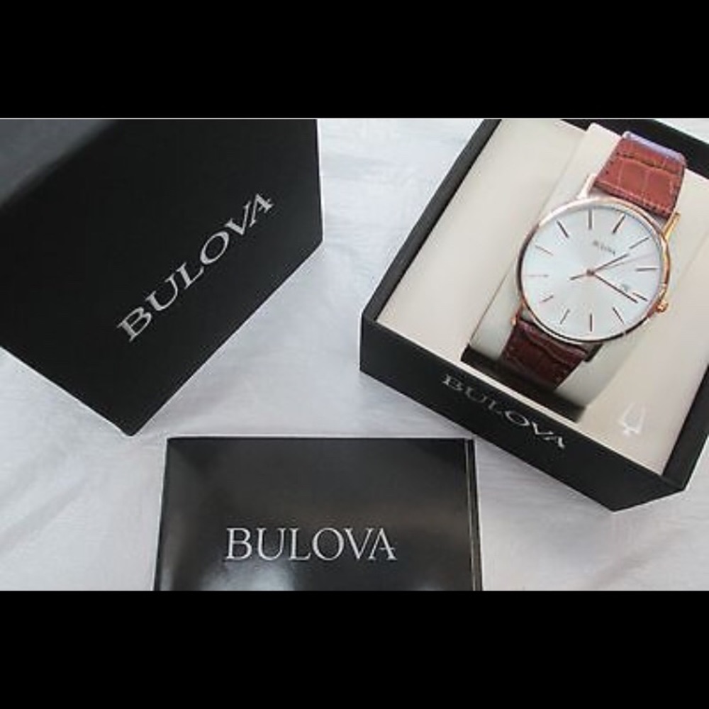 NWT 100% Authentic BULOVA Mens Wrist Watch