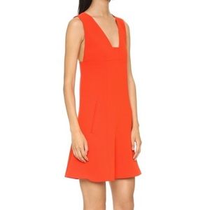 NWT T by Alexander Wang Orange Flare A Line Dress