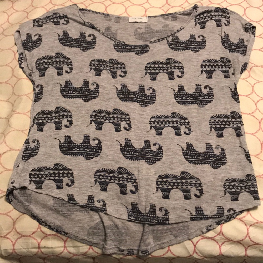 Blu Planet Elephant Top