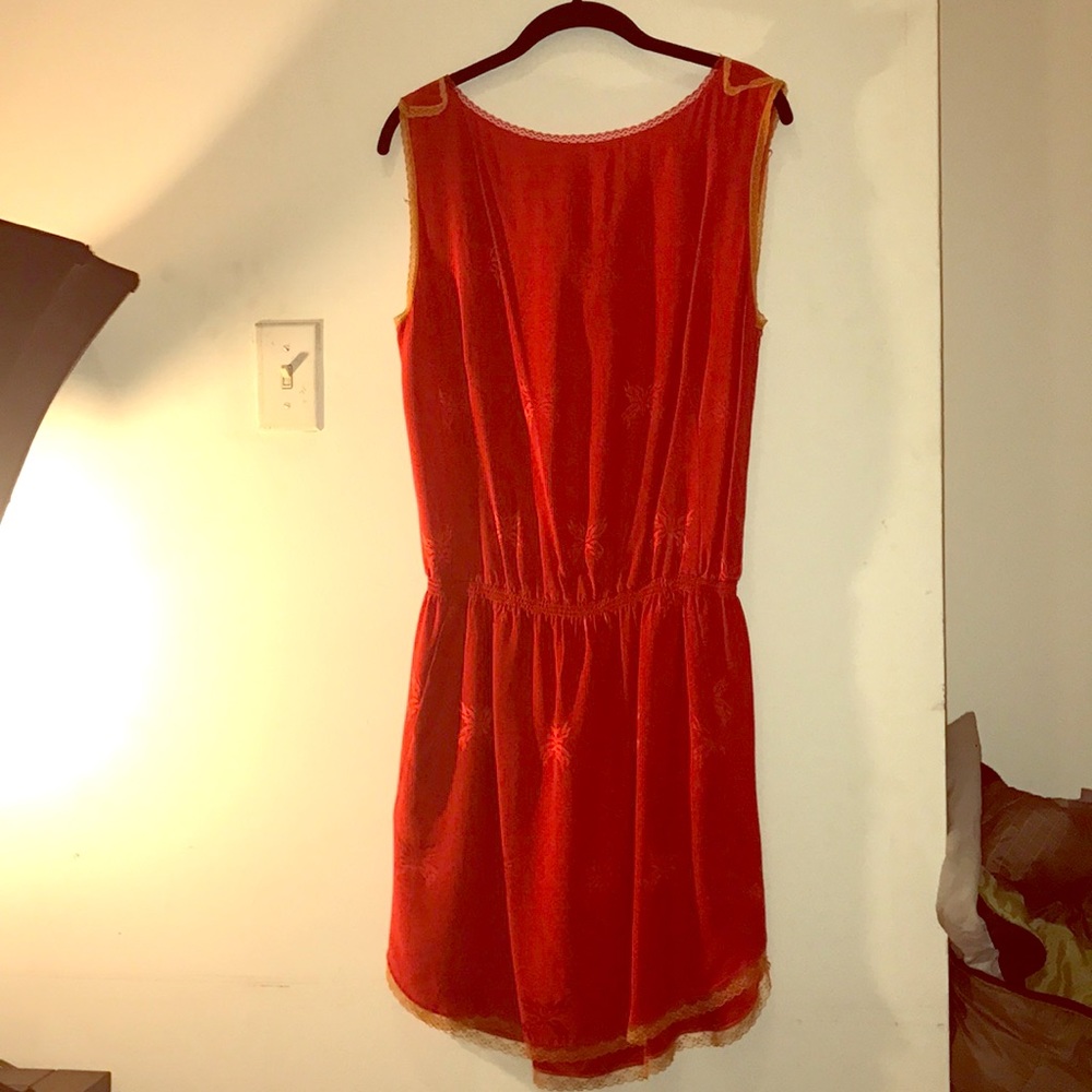 100% silk Zadig & Voltaire red dress