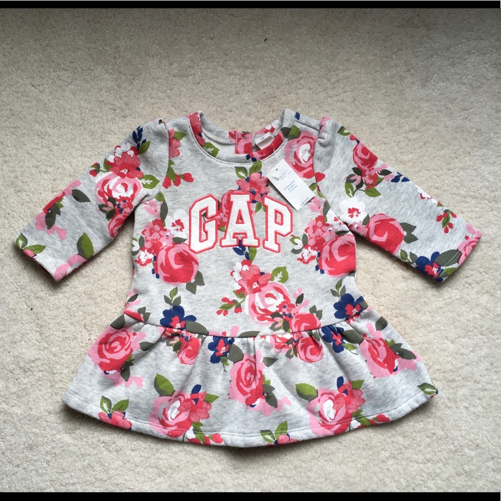 New with tags GAP Baby Floral Dress, 6-12m