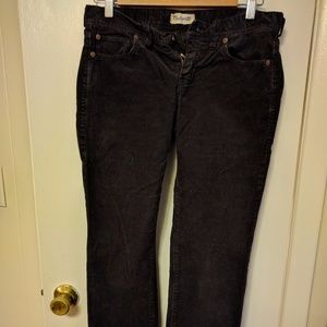 ‼️FINAL‼️ Madewell grey corduroy pants straight 27