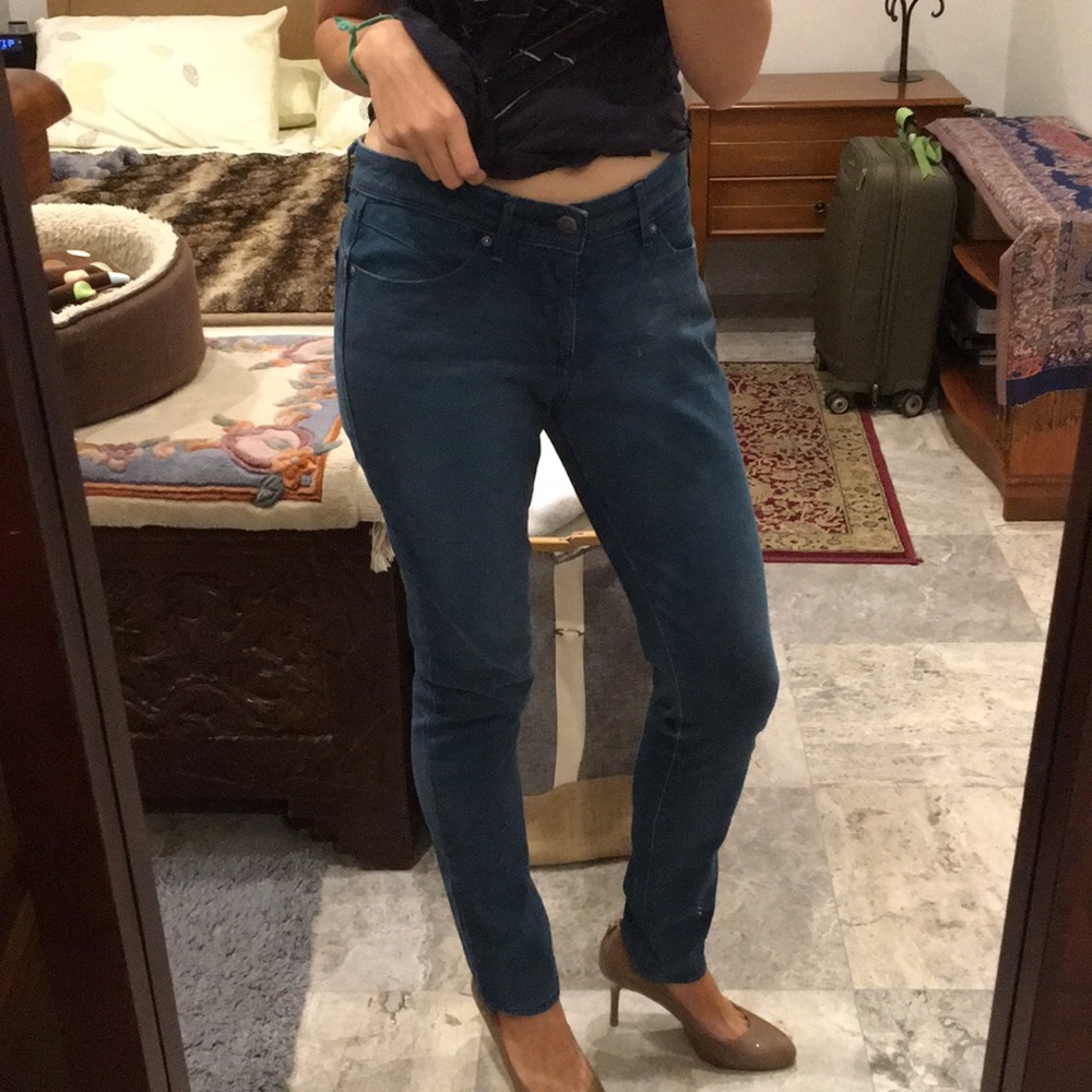 Teal Levi’s Demi Curve Skinny Jeans Mid Rise