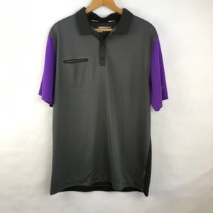 Nike Golf Tour Performance Gray and Purple Shirt