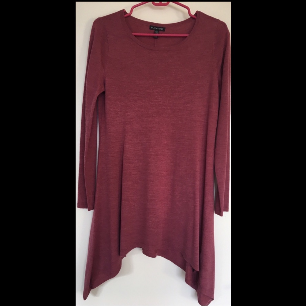 Eileen Fisher wool A-line Tunic