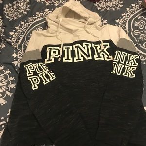 Black and white Pink hoodie sweatshirt