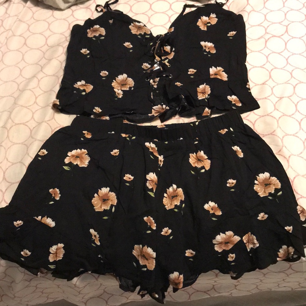 Fashion Nova Floral Two Piece Set