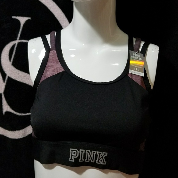 *WITH POCKETS!* NWT PINK VS SPORTS BRA - Picture 2 of 5