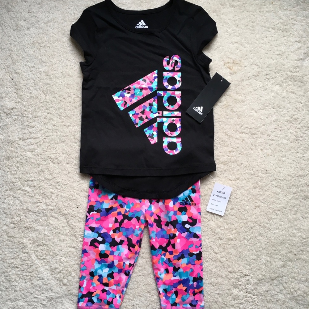 *SOLD* New Adidas 2-piece baby toddler set, 24m