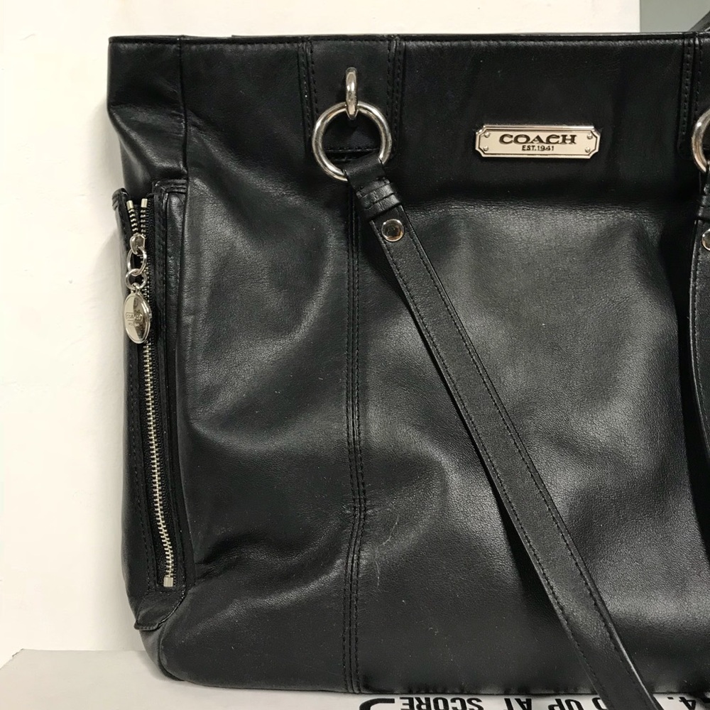 Black Coach Tote (tons of pockets!)