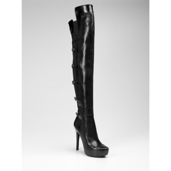 GUESS by Marciano Netania Over-the-Knee Boot,BLACK - Picture 1 of 8