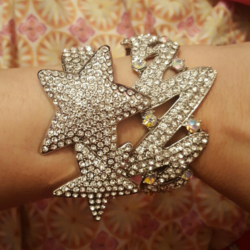 Crystal star and lightning bracelets