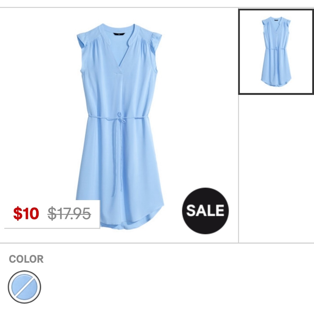 ISO Blue Butterfly Sleeve Dress