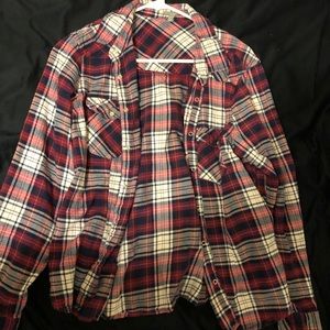 Burgundy flannel