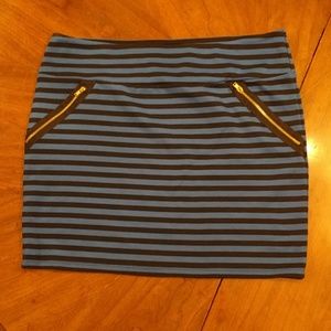 Striped Mini Skirt