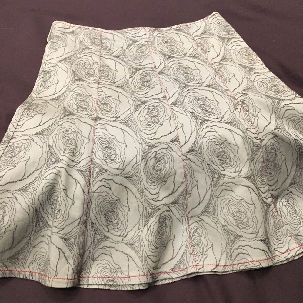 A-Line gray canvas skirt