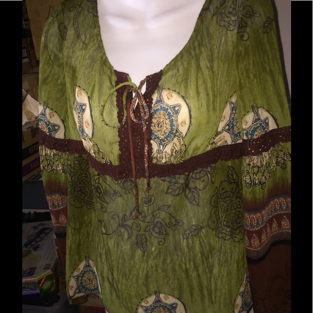 FLP Loves Passion Peasant Top Blouse