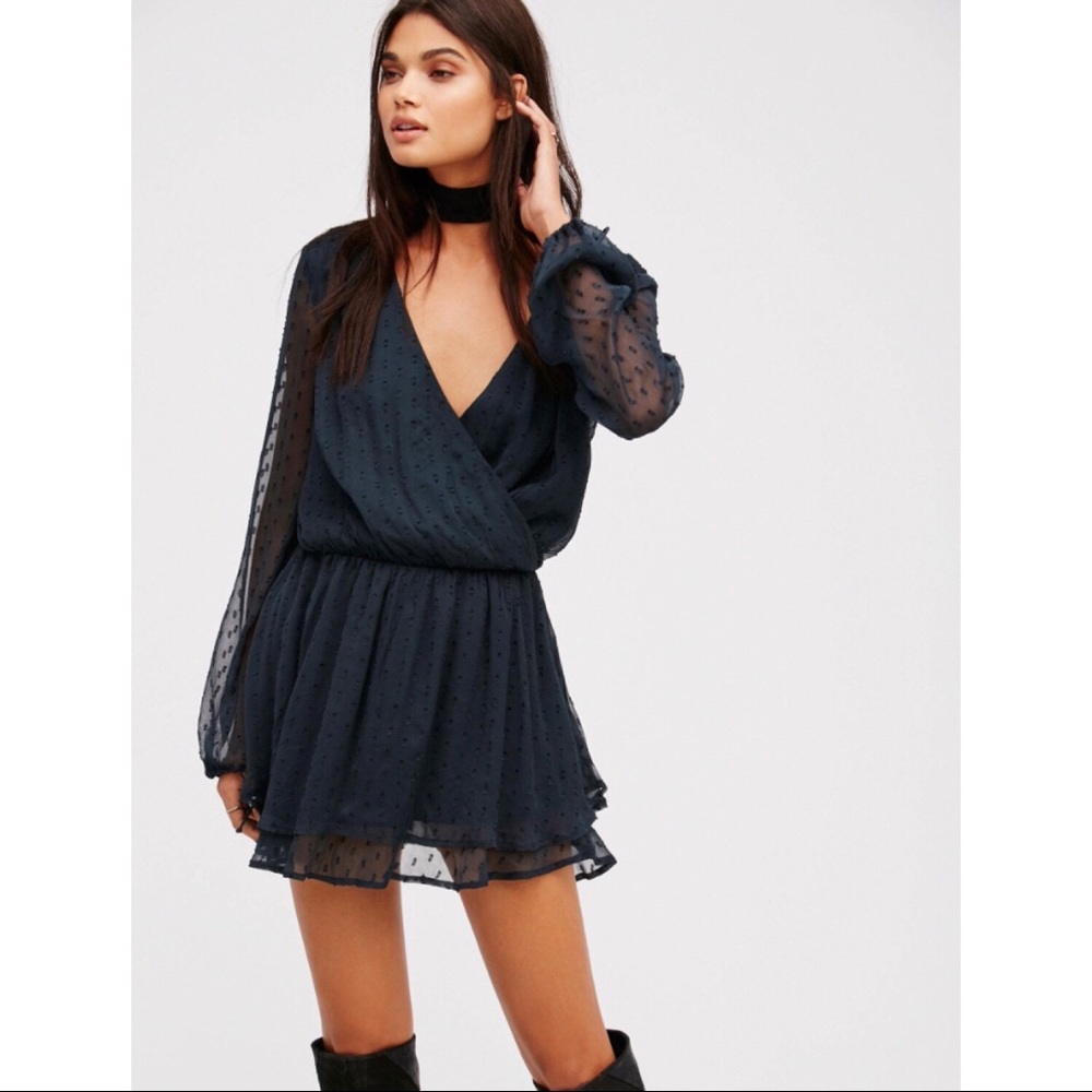 NWT Free People Daliah Mini Holly long sleeve