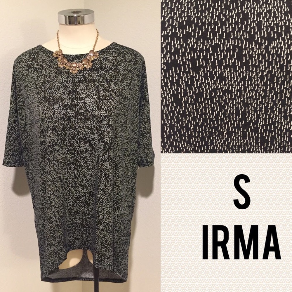 🐾 LuLaRoe Irma Black White Slinky Small 🐾