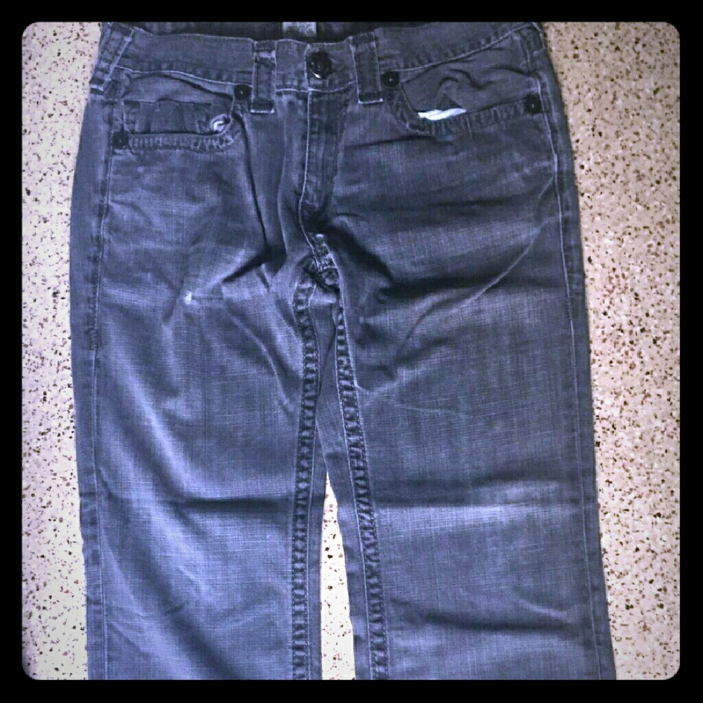 Light gray True Religion jeans Bobby Big T 36/34