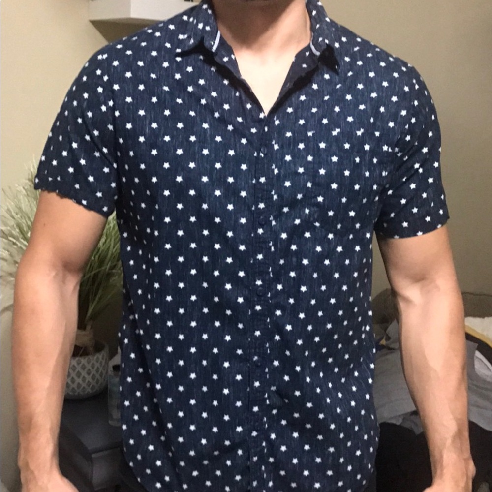 Men's Short sleeve button down shirt