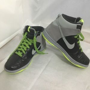 Nike Dunk Hi Premium( Blk/Bright Cactus)