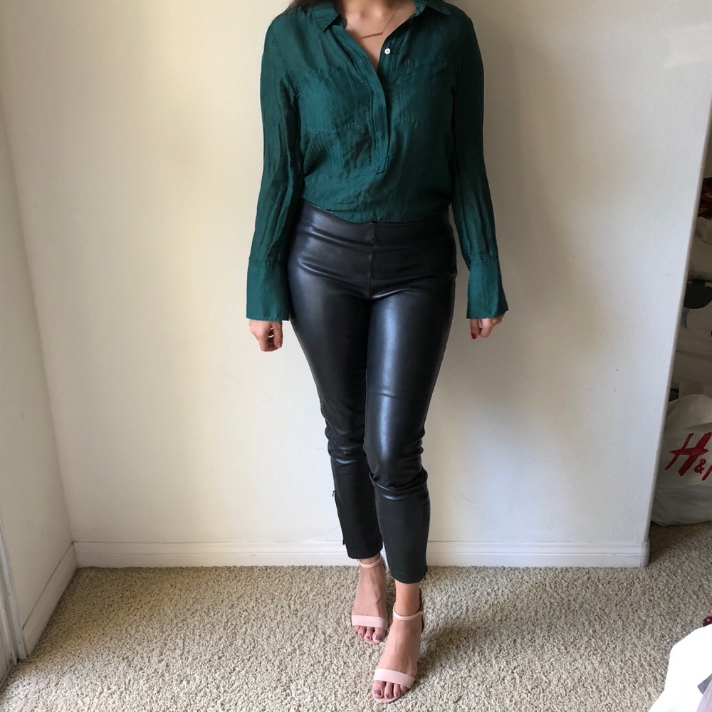 J. Crew Deep turquoise blouse