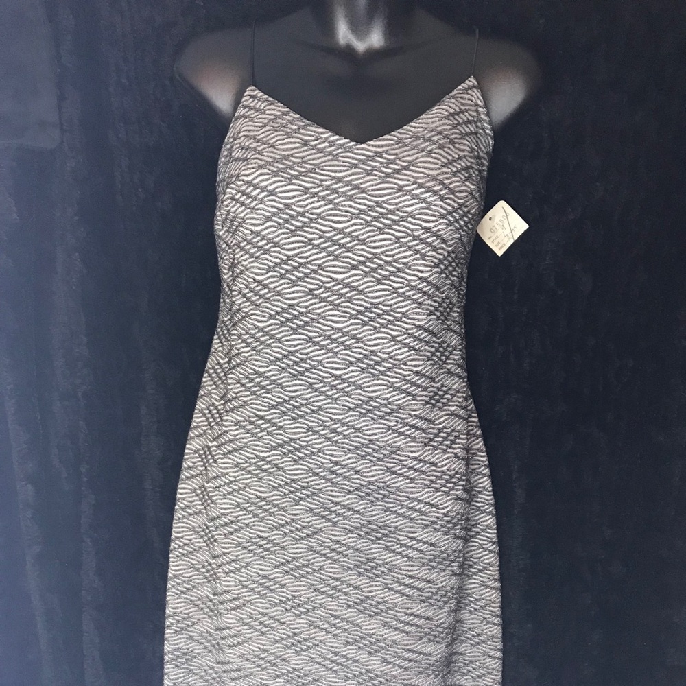 Black And Gray Beaded Dress