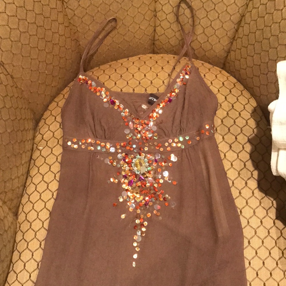 Antik Batik top with sequence details