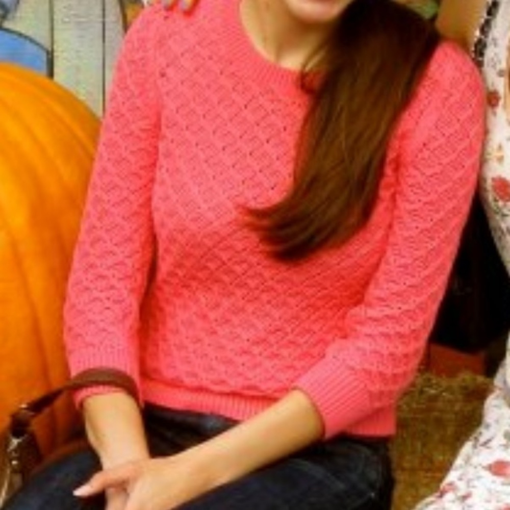 Banana Republic Diamond Weave 3/4 Sleeve Sweater