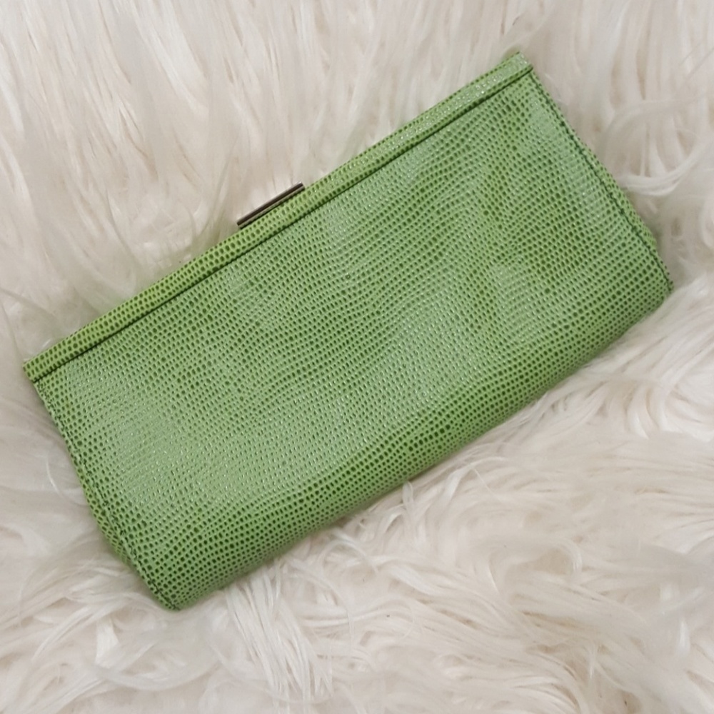 Green Banana Republic clutch
