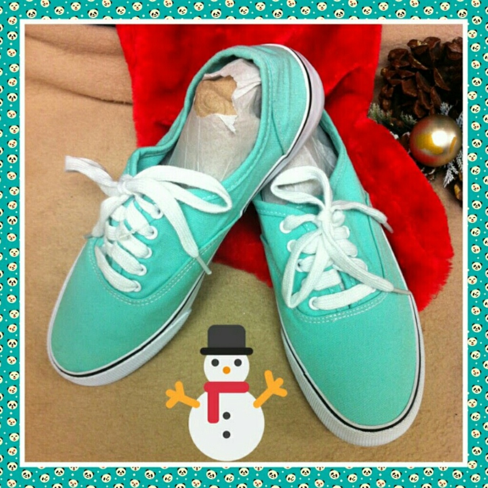 🔵 Teal Green Blue Mossimo Flats Size:7 🔵