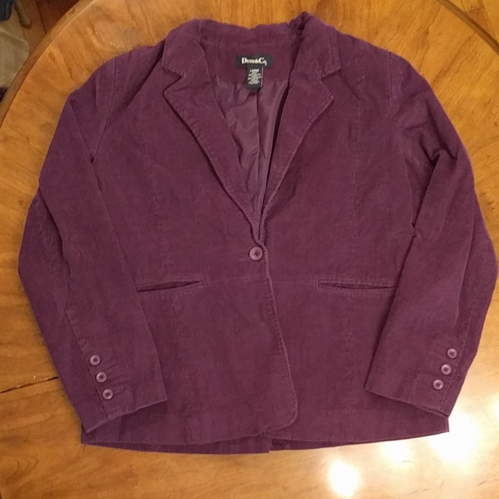 Purple courdory jacket
